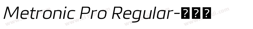 Metronic Pro Regular字体转换